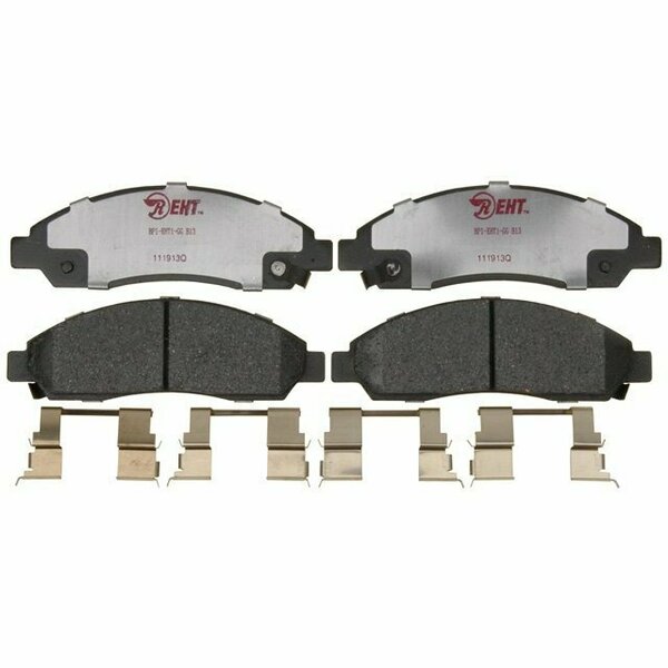 R/M Brakes BRAKE PADS OEM OE Replacement Hybrid Technology Includes Mounting Hardware EHT1039H